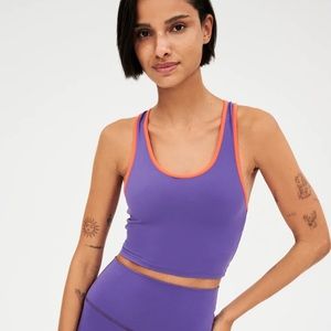 NWT Splits59 Amber Airweight Bralette in iris/mandarin size small